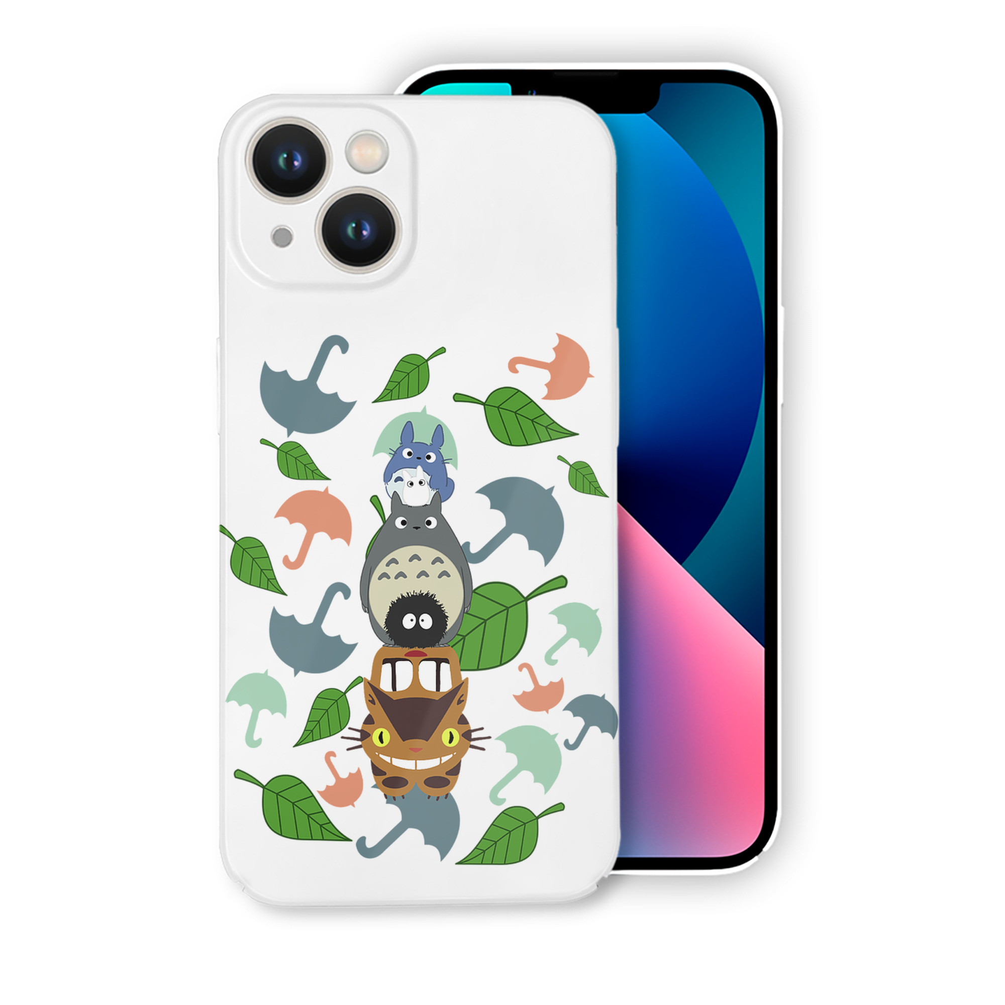 （画像用） となりのトトロ 草壁メイ 草壁サツキ My Neighbor Totoro Satsuki Kusakabe Mei Kusakabe 【iPhone 14シリーズ対応】ハードケース